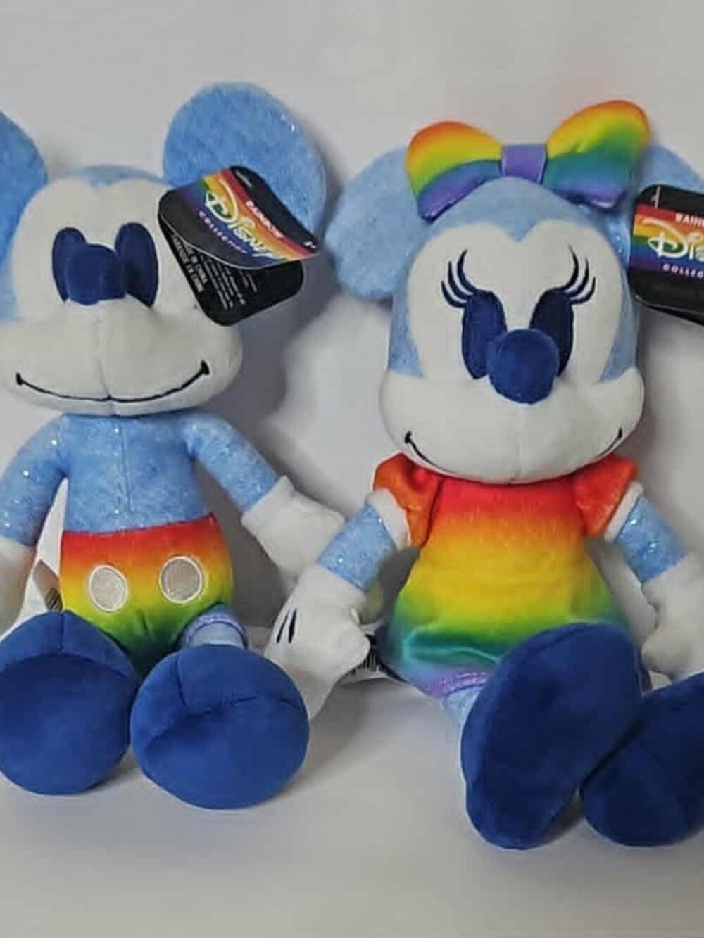 Disney Pride Mickey and Minnie Mouse plush
